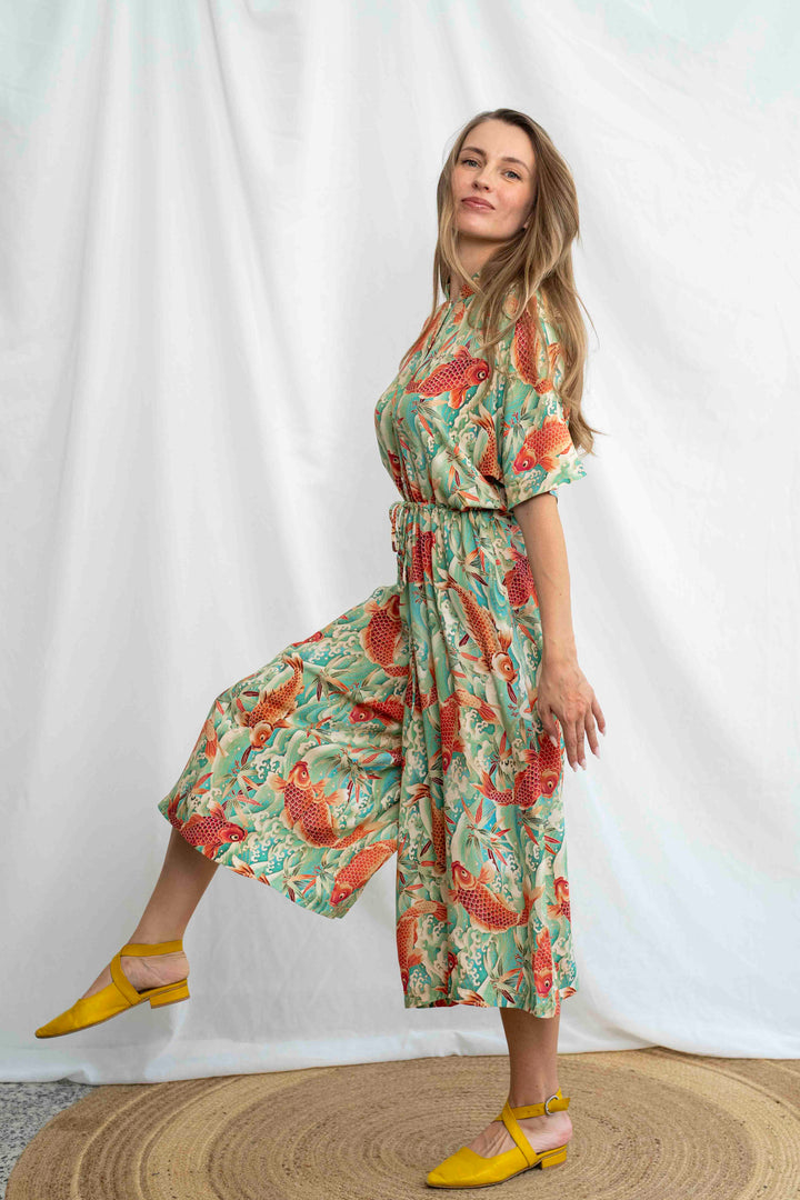 אוברול גל דגי זהב יפן