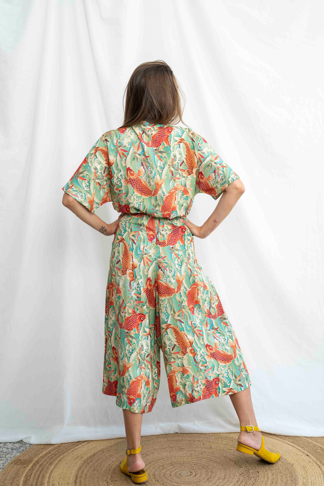 אוברול גל דגי זהב יפן