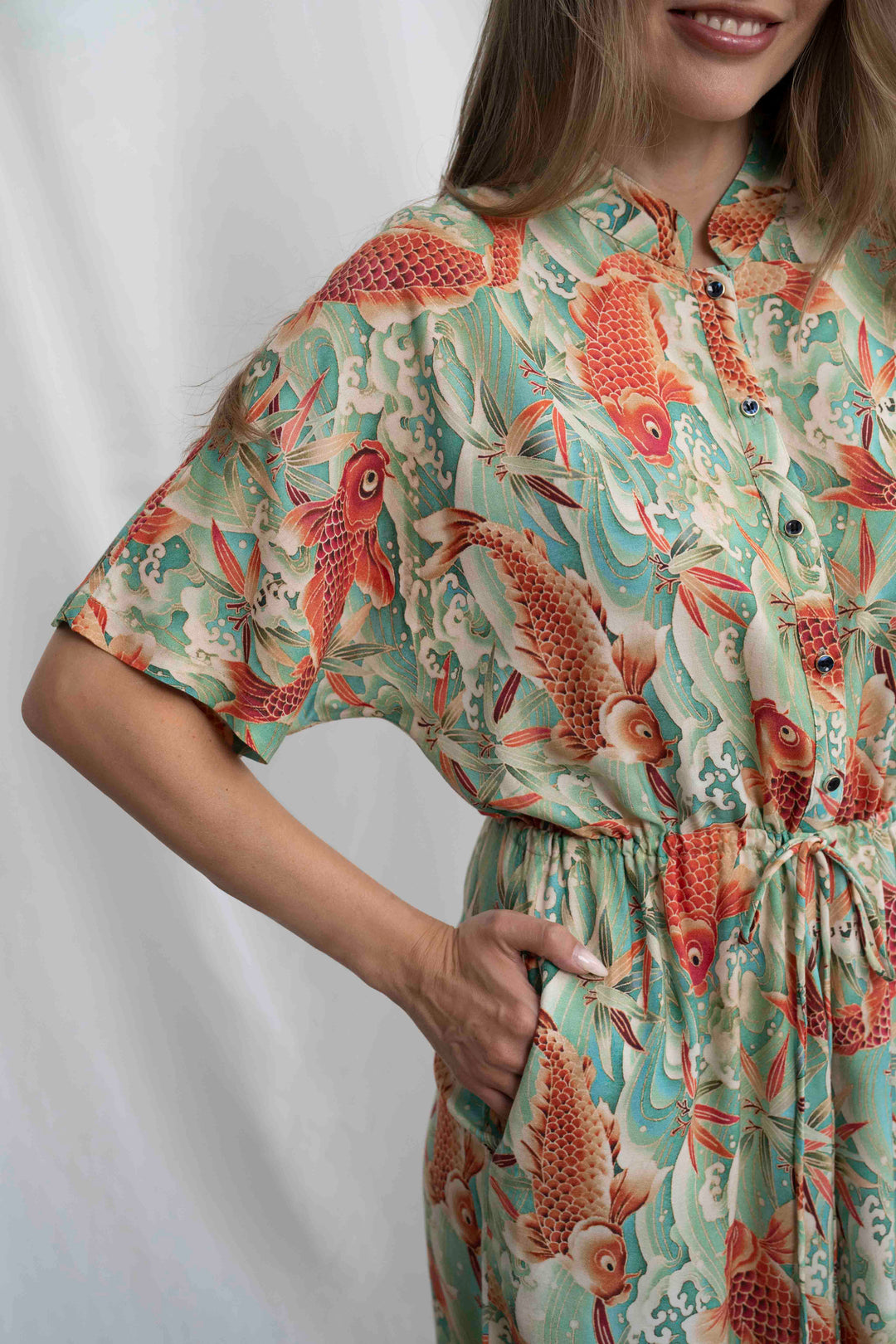 אוברול גל דגי זהב יפן