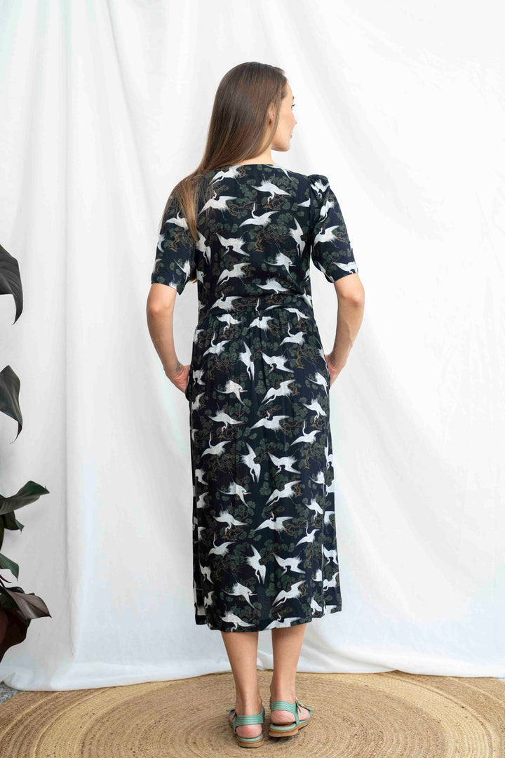 שמלת יולי שרוול עגורים יפן