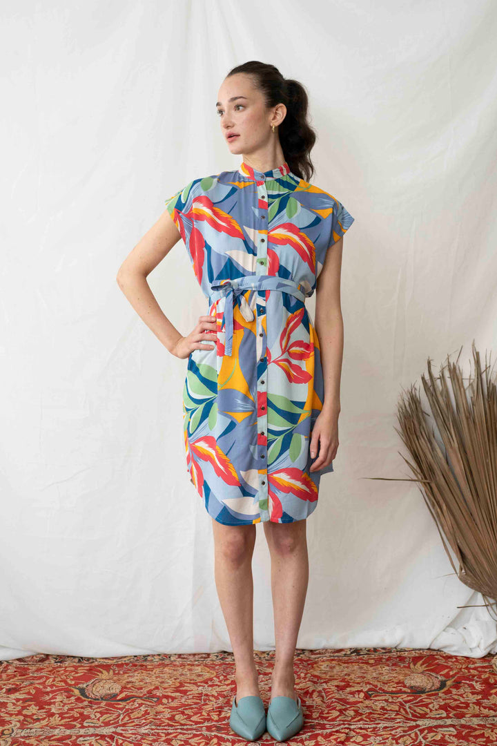 שמלת מידי אוברסייז בלומינג