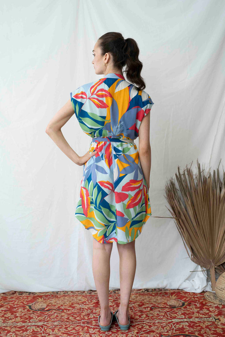 שמלת מידי אוברסייז בלומינג