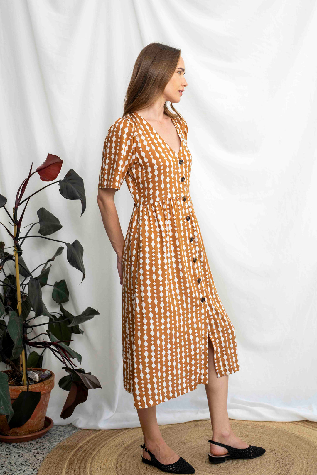 שמלת יולי שרוול מדברית