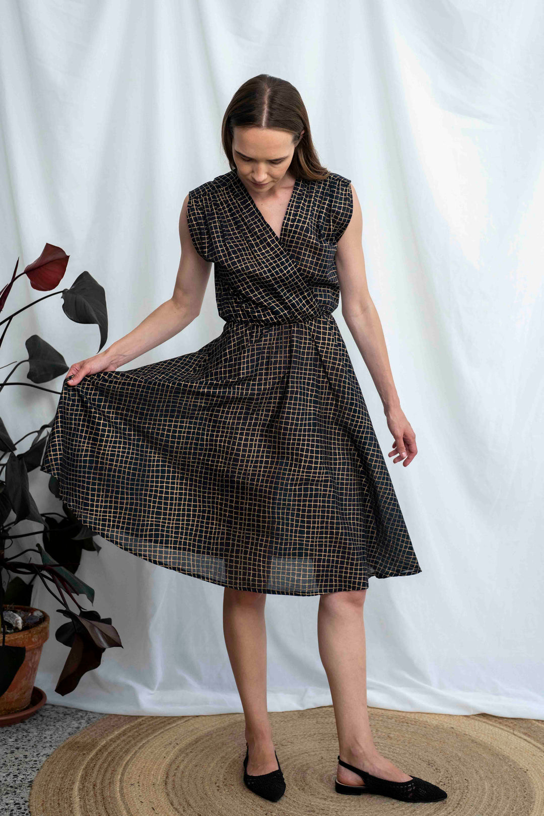 שמלת פיפטיז כלוב זהב