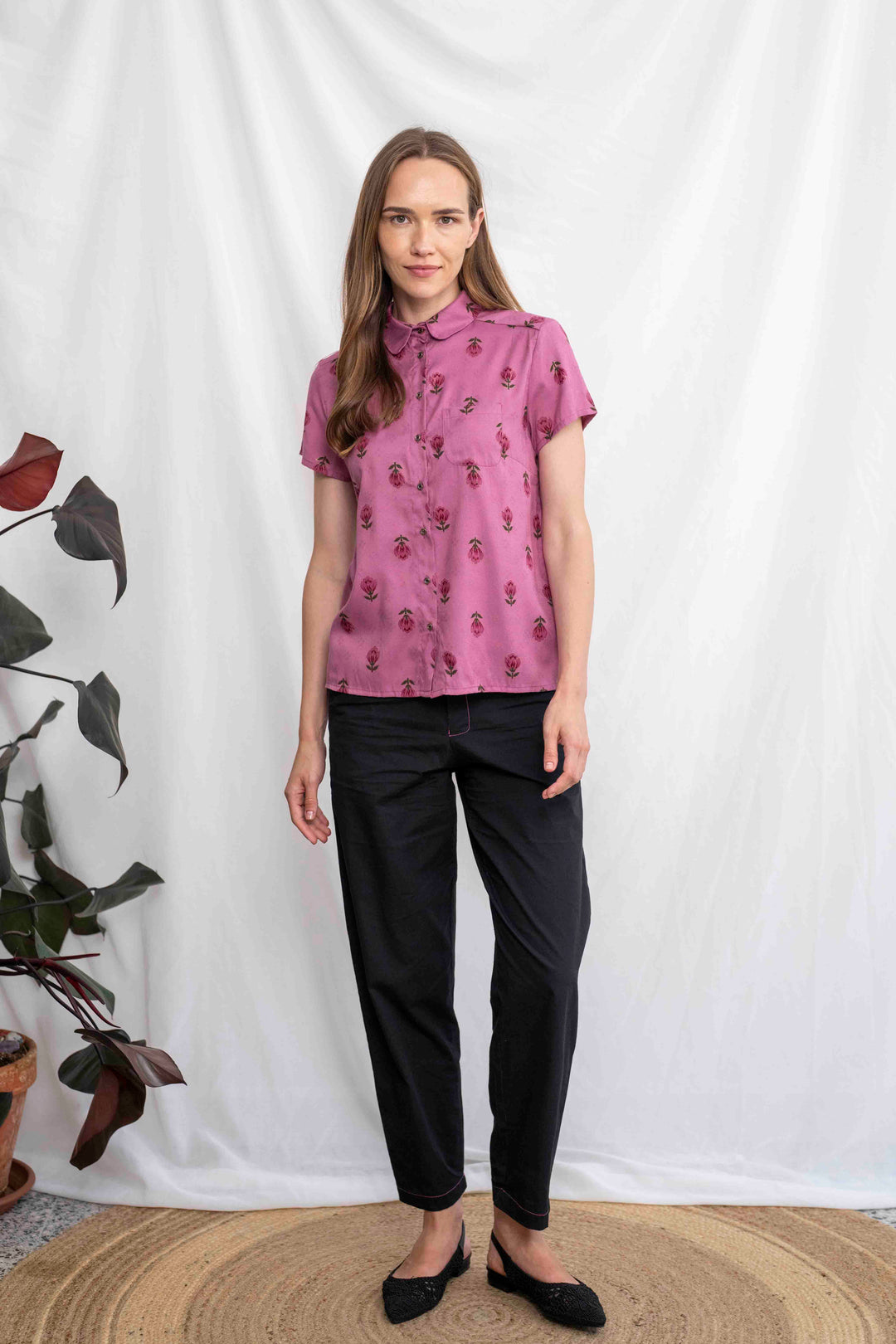 חולצת דריה טוליפ ורוד