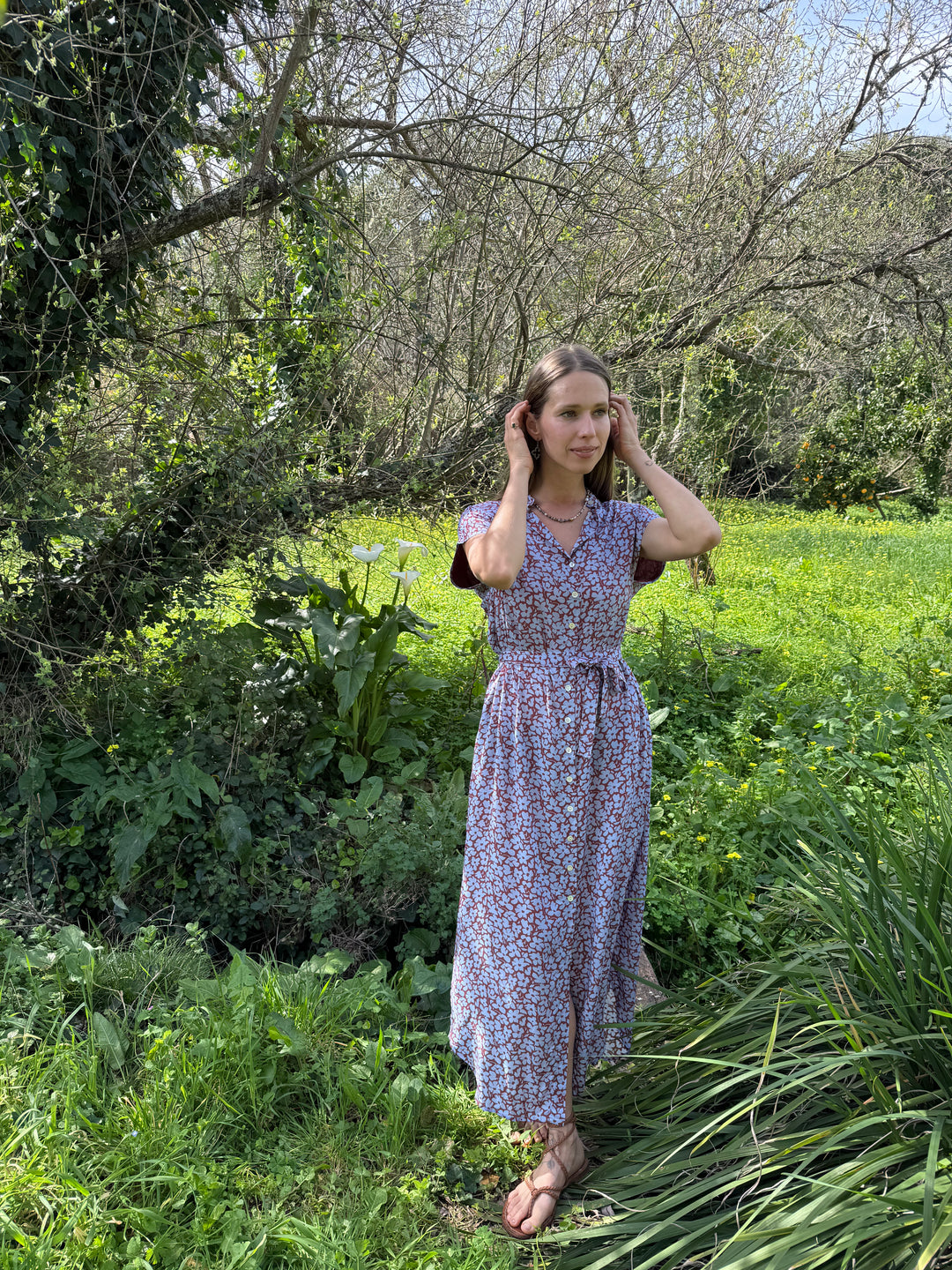 שמלת מקסי אוברסייז זכיתי לאהוב