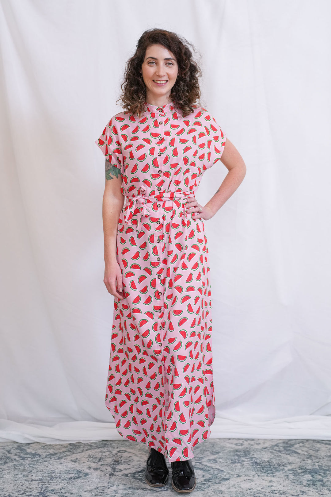 מקסי אוברסייז קוקטייל אבטיח ורוד