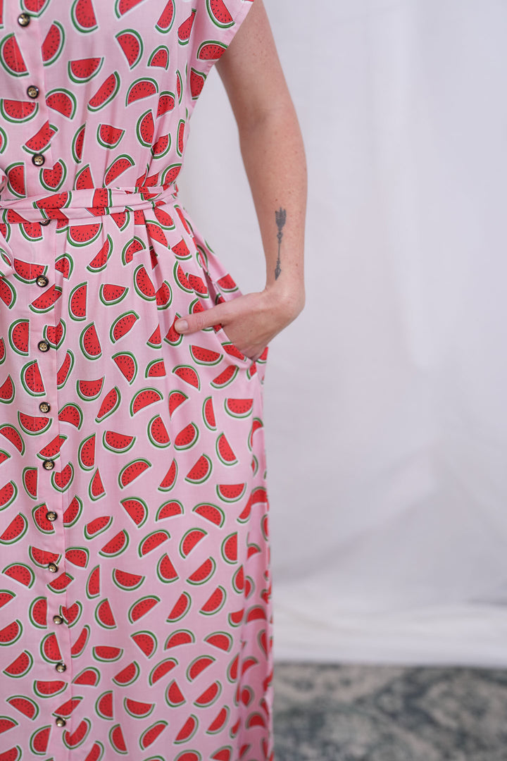 מקסי אוברסייז קוקטייל אבטיח ורוד