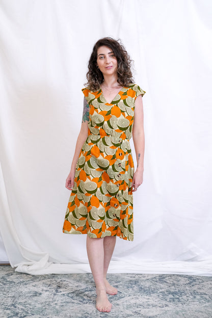 שמלת אווה תפוזינה