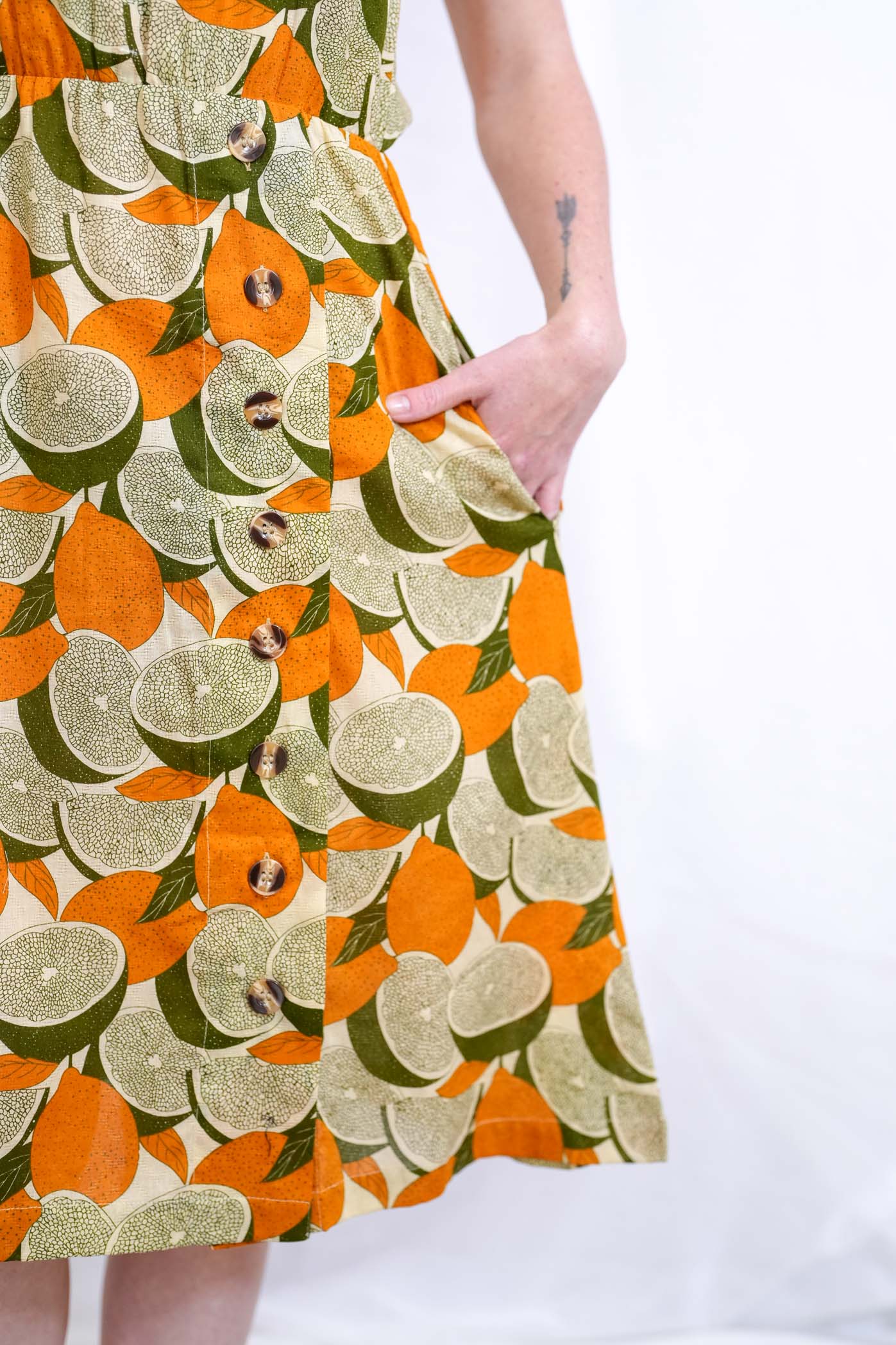 שמלת אווה תפוזינה
