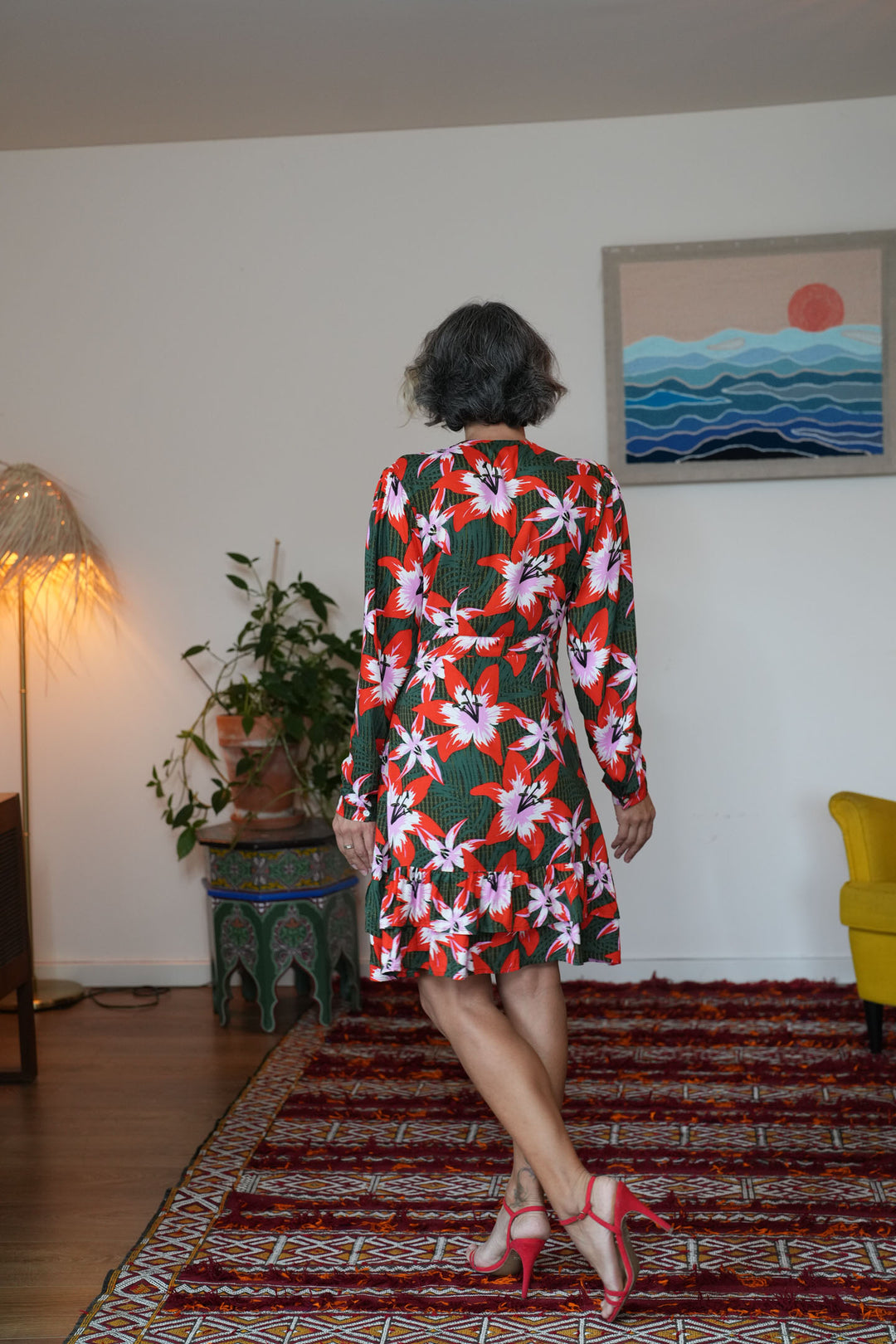 שמלת אלכס ליליות אדומות