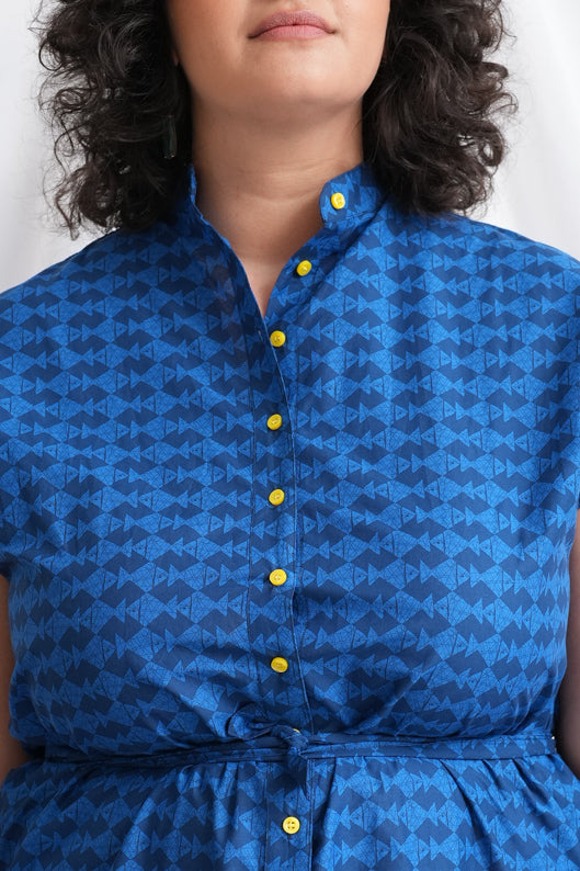 שמלת מידי אוברסייז דגי מזל