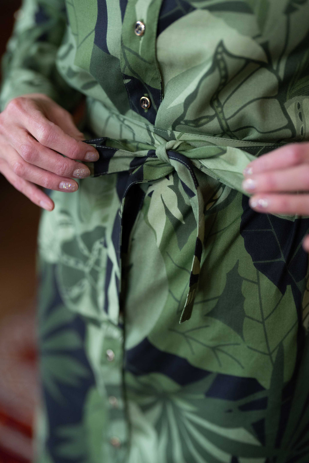 שמלת מידי אוברסייז יערות הגשם