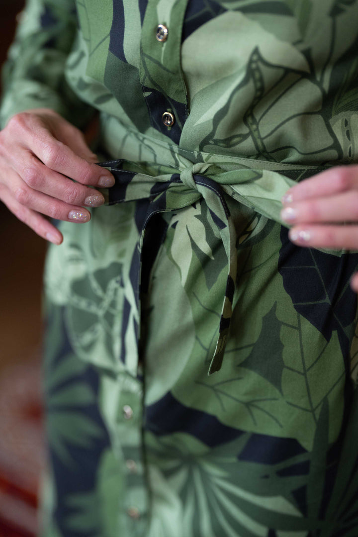 שמלת מידי אוברסייז יערות הגשם