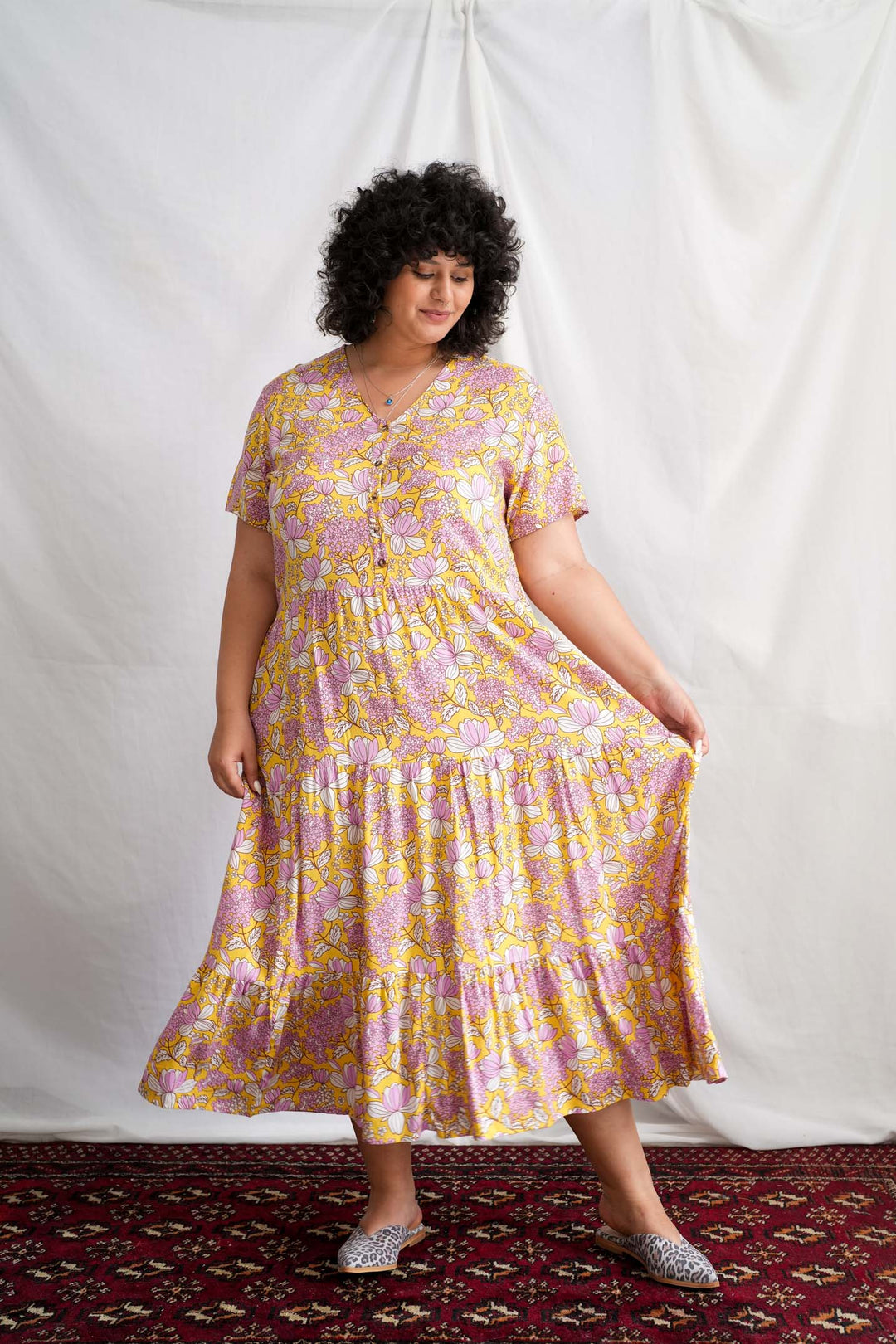 שמלת קומות פרחונית מתוקה