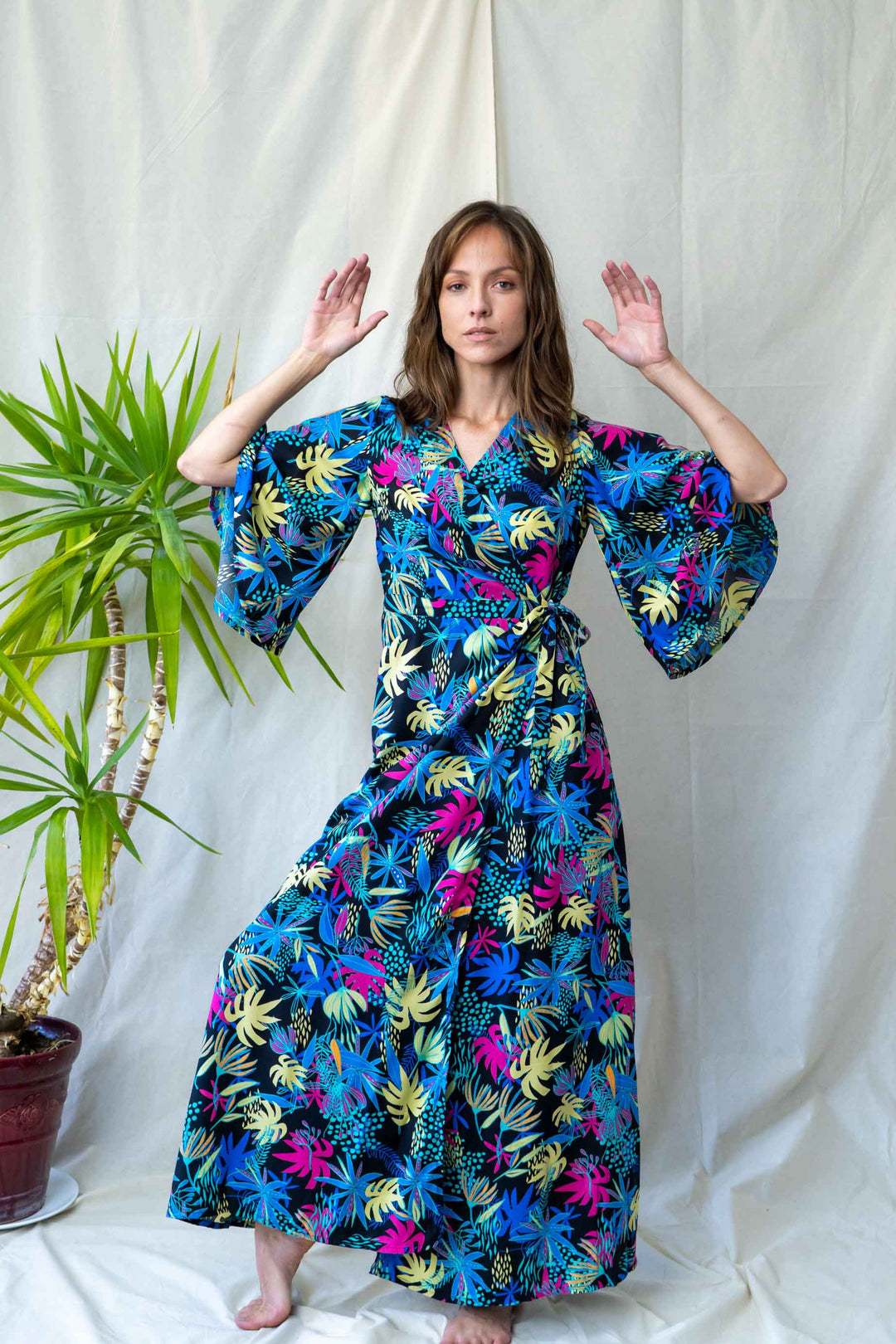 שמלת קימונו מקסי אולטרה