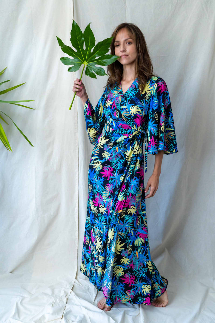 שמלת קימונו מקסי אולטרה