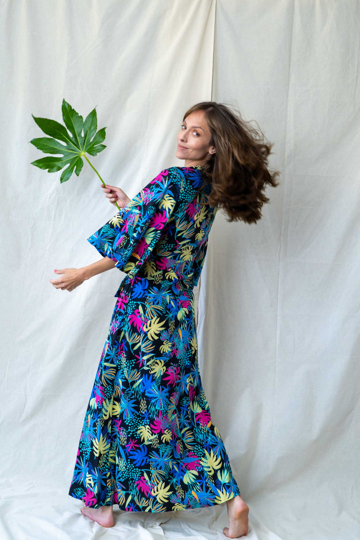 שמלת קימונו מקסי אולטרה