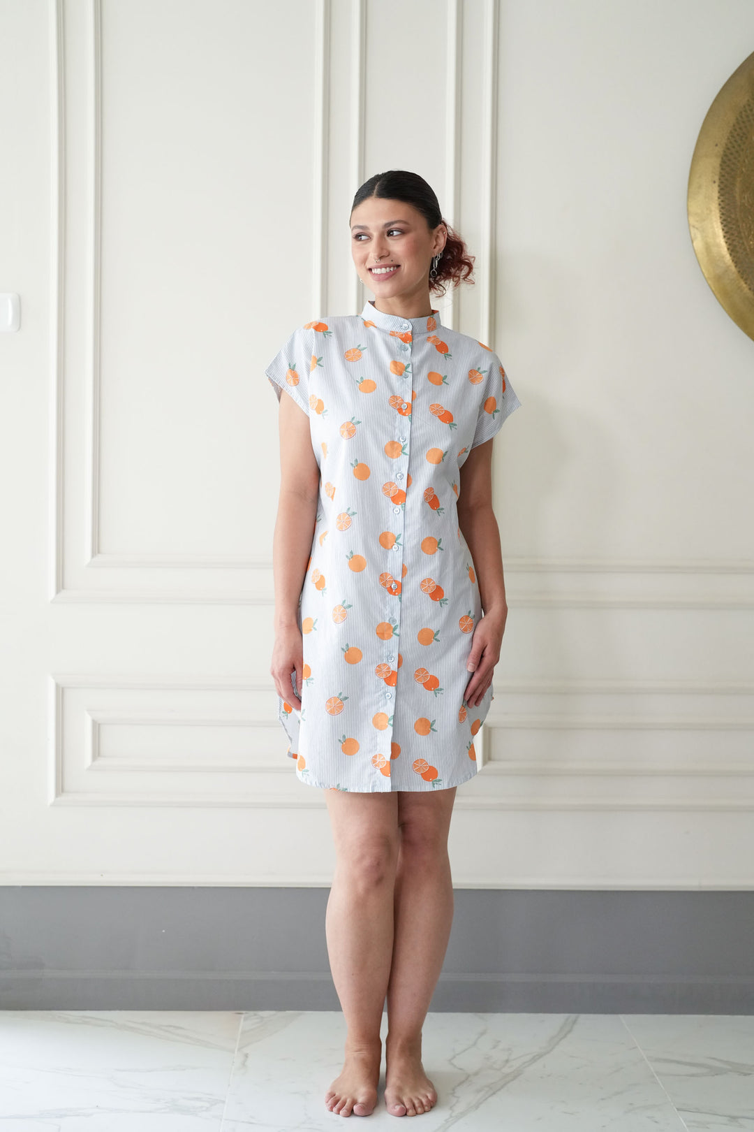 טוניקת מיני אוברסייז סוף עונת התפוזים