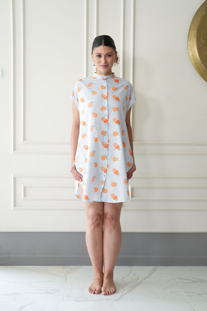 טוניקת מיני אוברסייז סוף עונת התפוזים