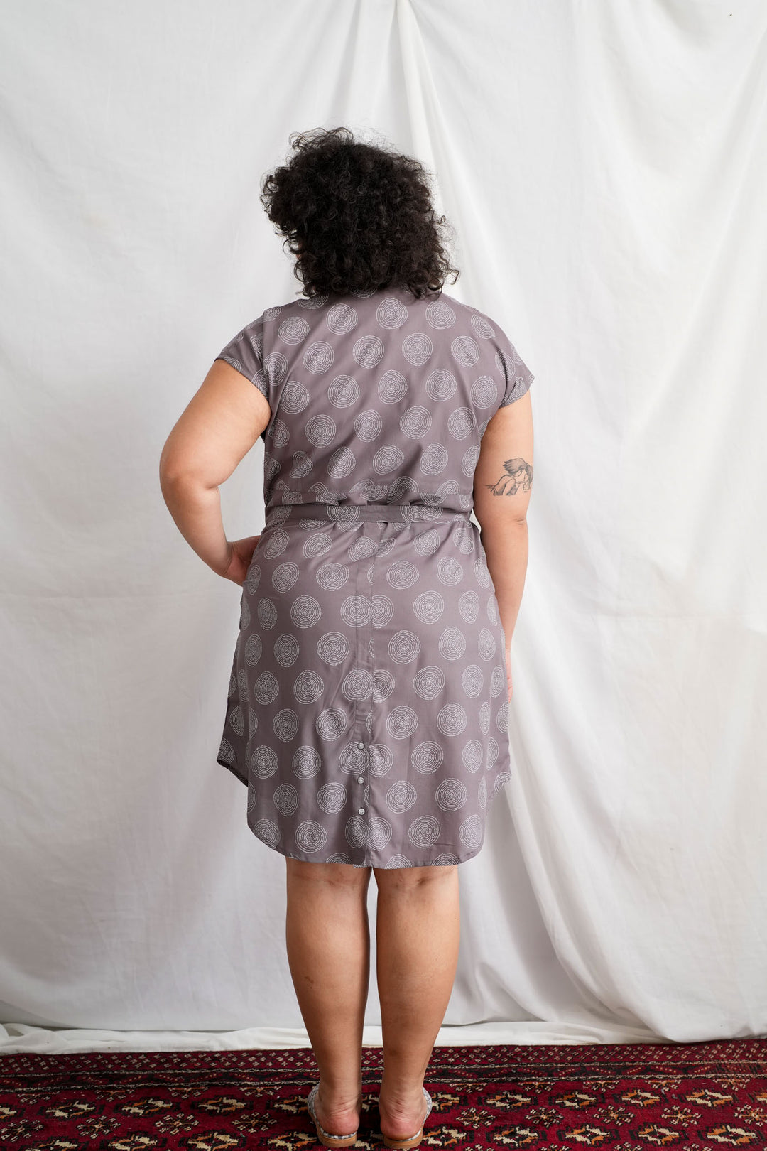 שמלת מידי אוברסייז ספירלה