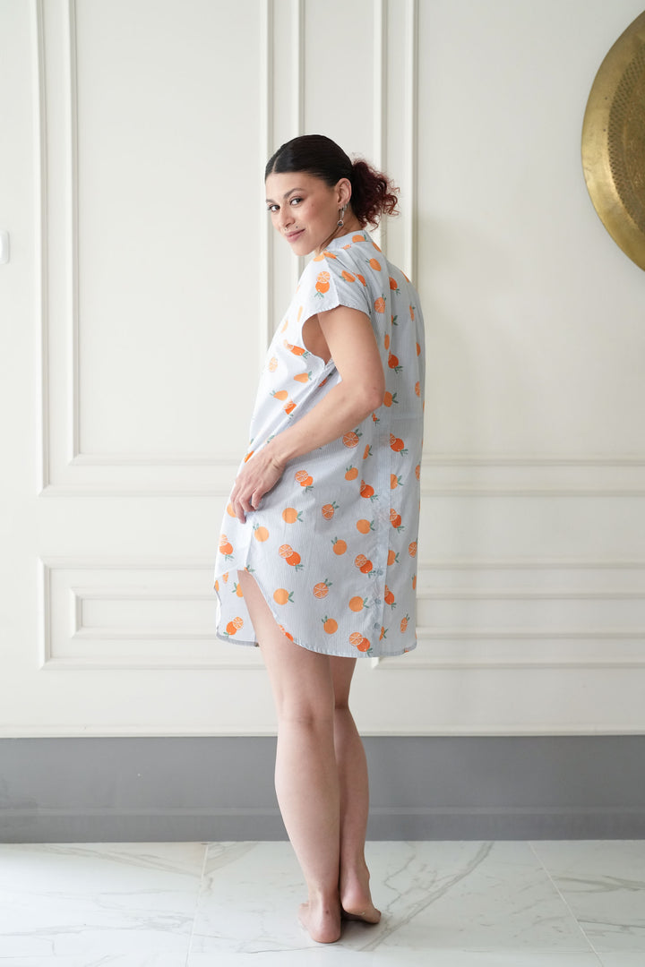 טוניקת מיני אוברסייז סוף עונת התפוזים