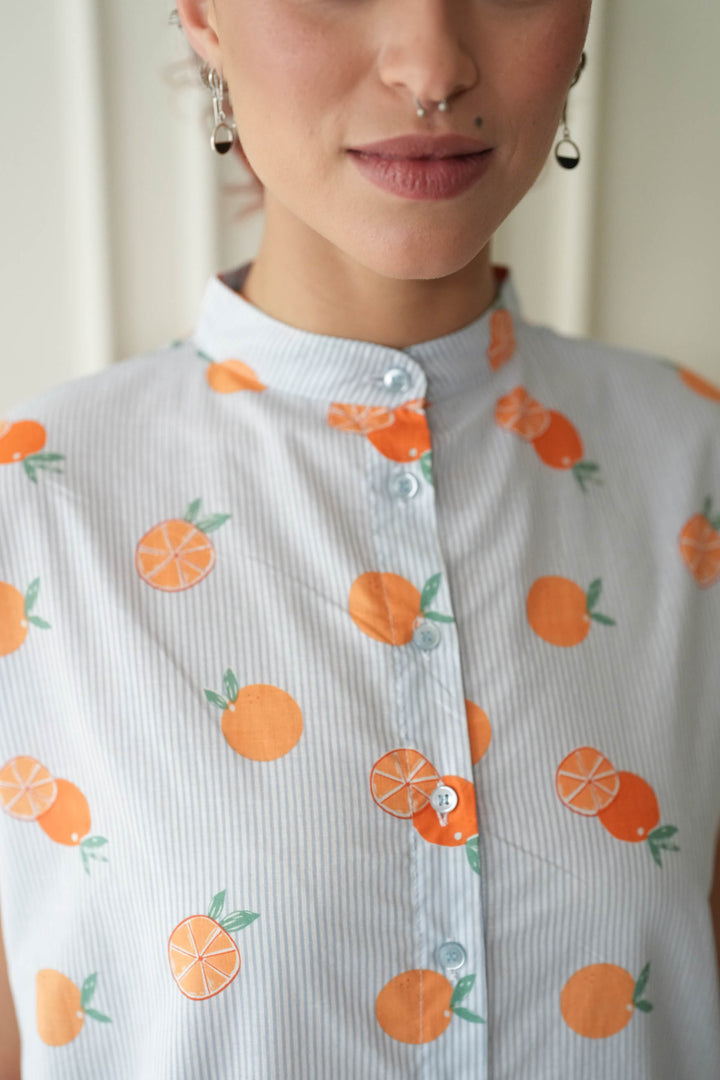 טוניקת מיני אוברסייז סוף עונת התפוזים