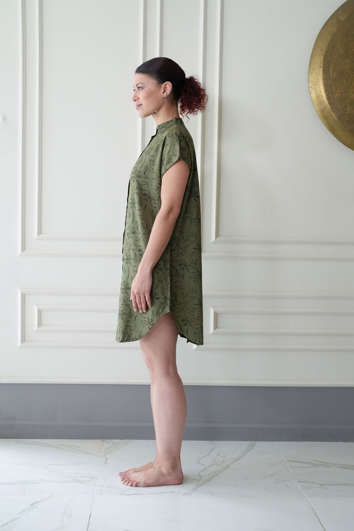 טוניקת מיני אוברסייז גרין ג׳ונגל