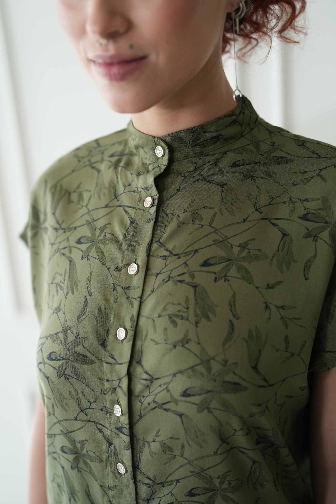 טוניקת מיני אוברסייז גרין ג׳ונגל