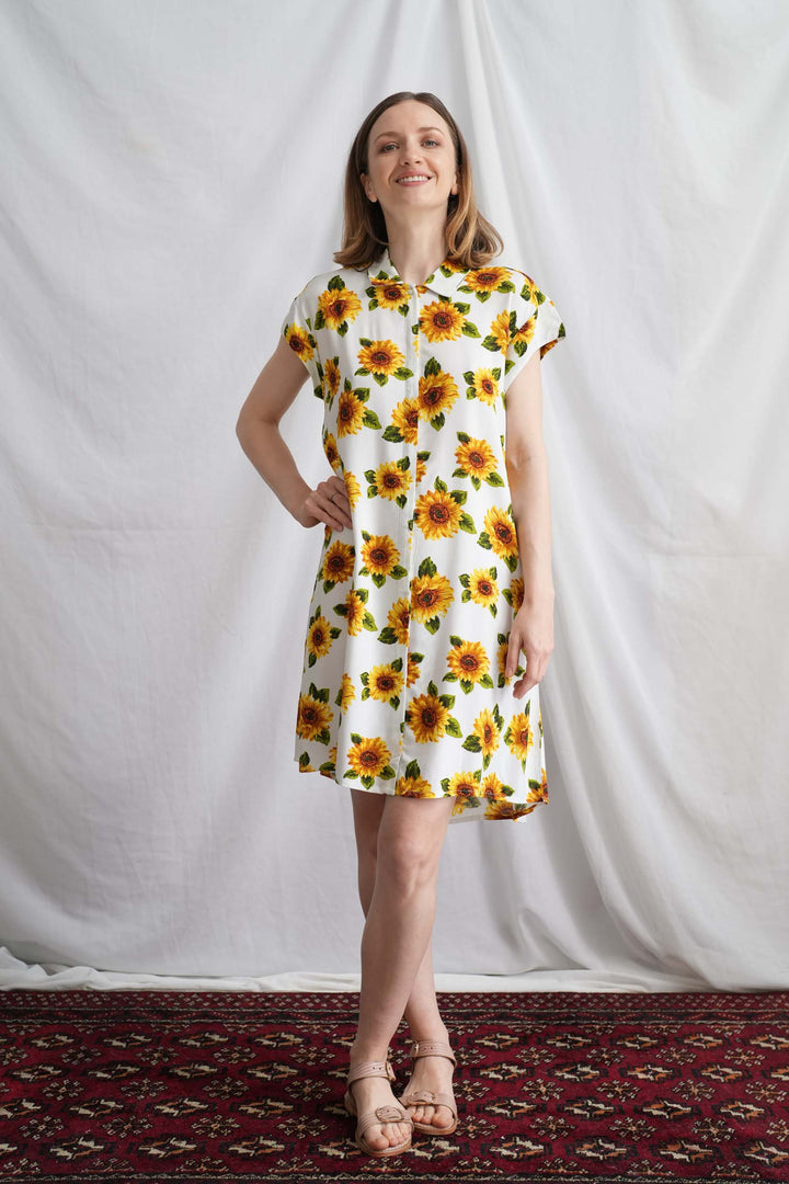 שמלת טוקיו חמניות