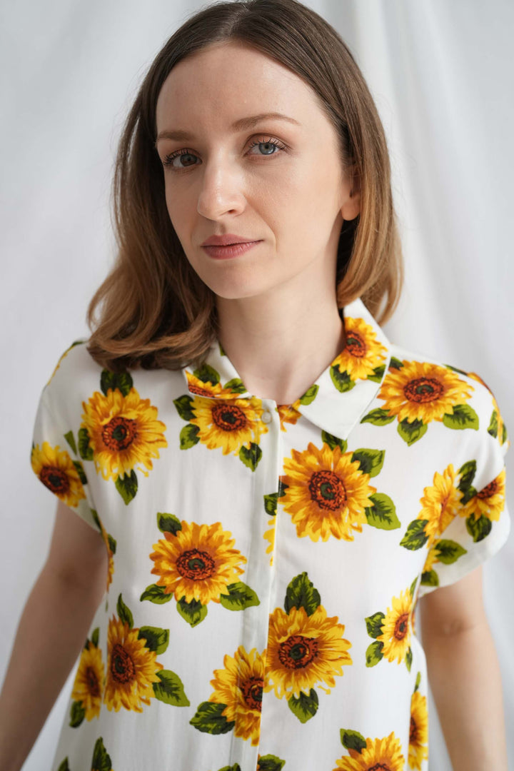 שמלת טוקיו חמניות