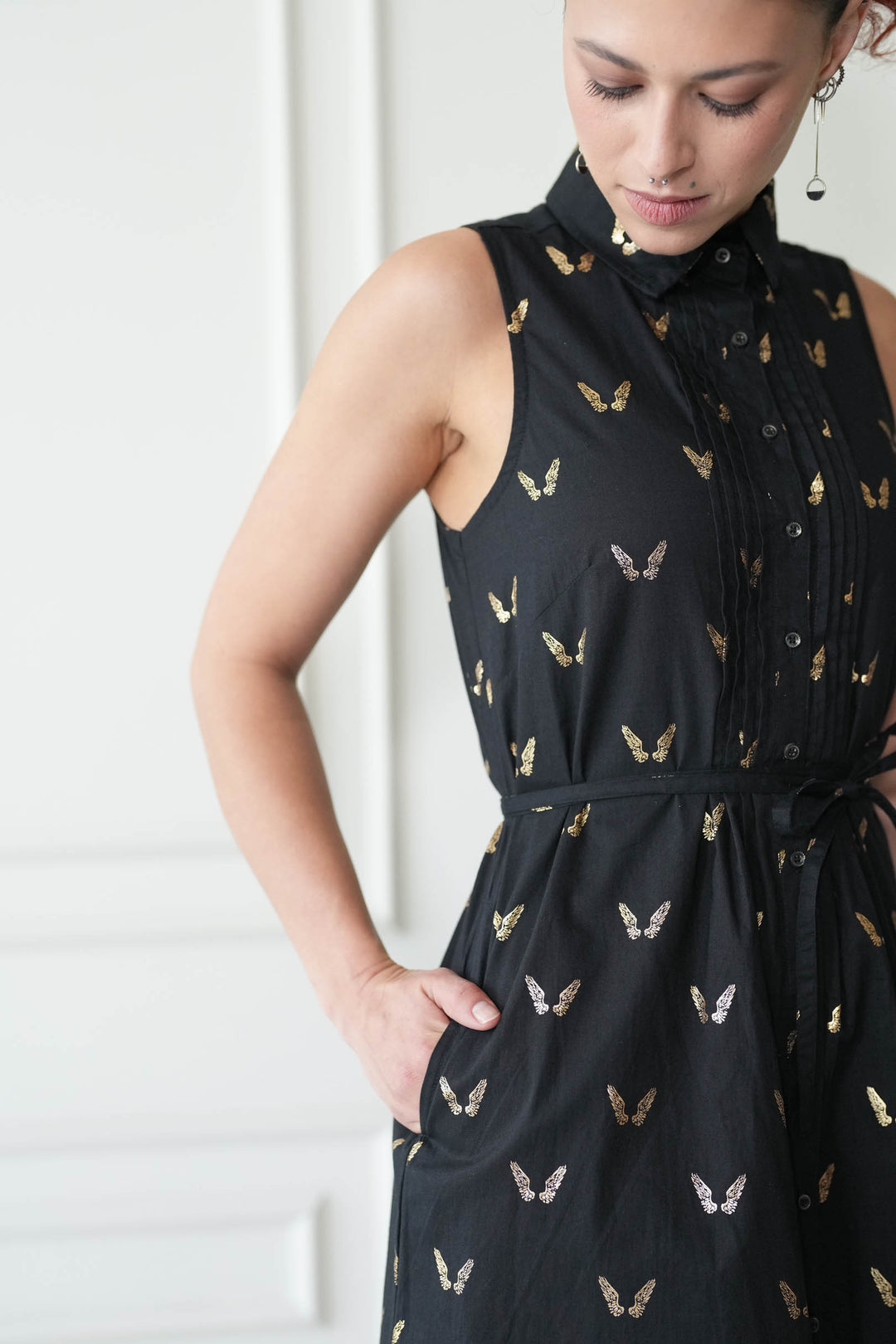 שמלת לילי כנפיי זהב