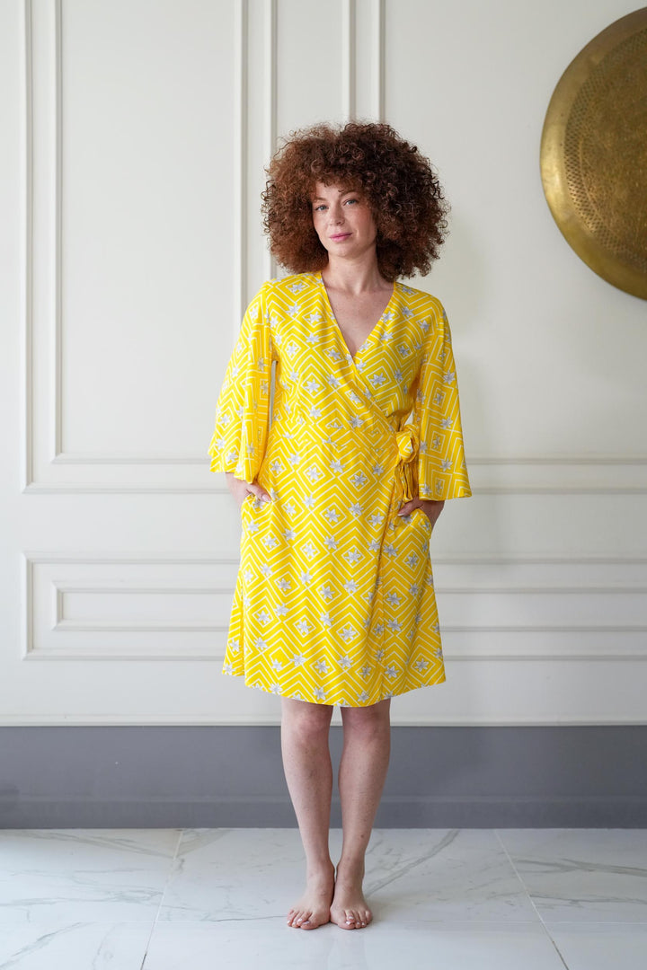 שמלת קימונו מיני ליליות וינטג׳