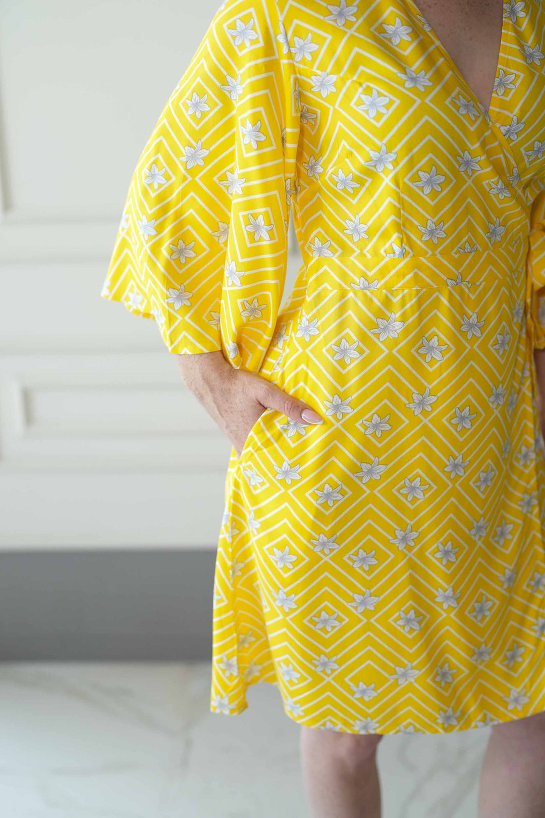 שמלת קימונו מיני ליליות וינטג׳