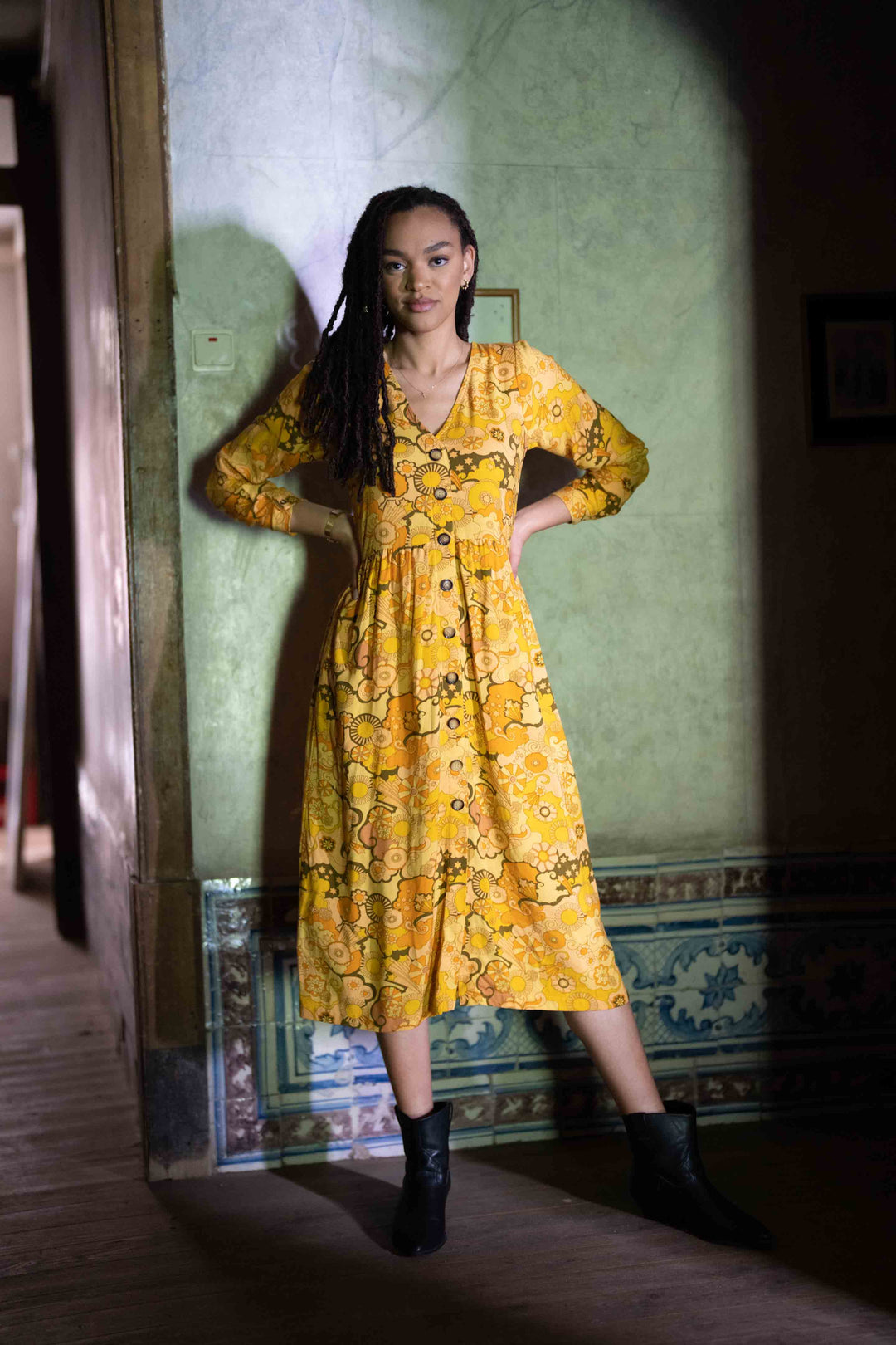 שמלת יולי חורף וודסטוק