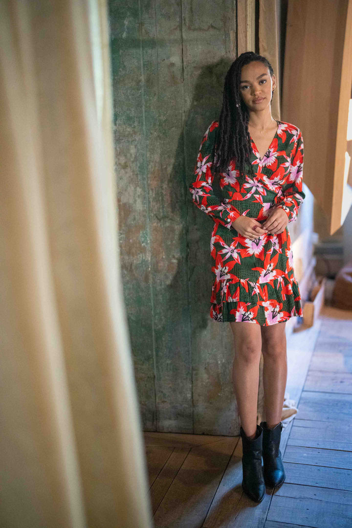 שמלת אלכס ליליות אדומות