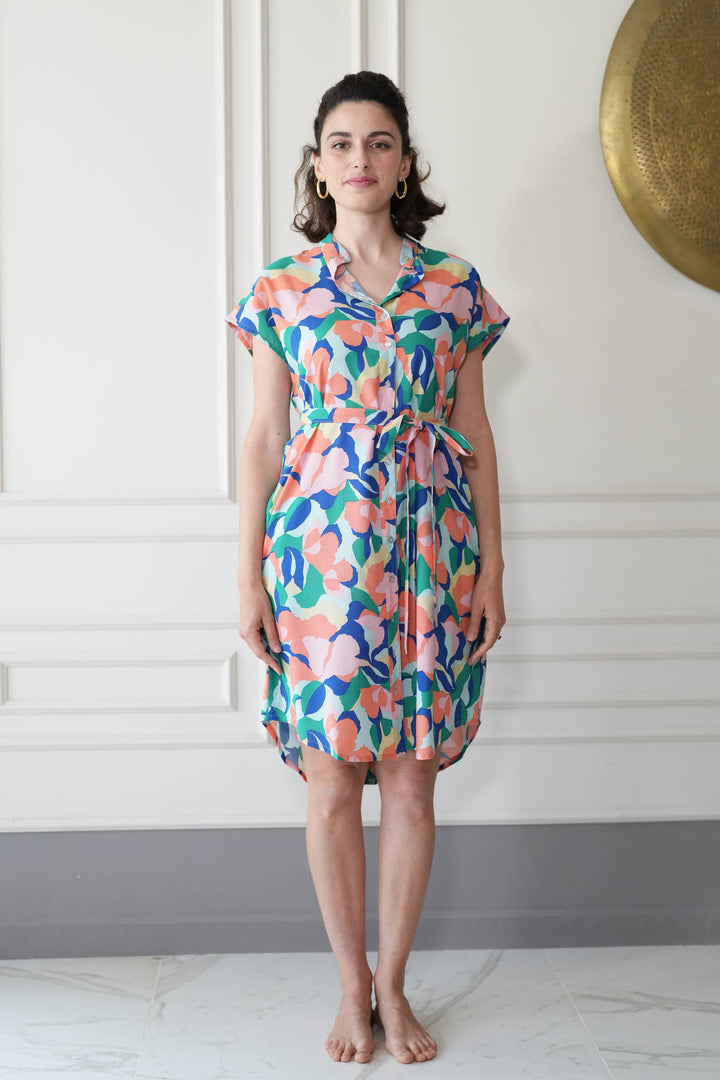 שמלת מידי אוברסייז חלום בצבעי פסטל Back In Stock