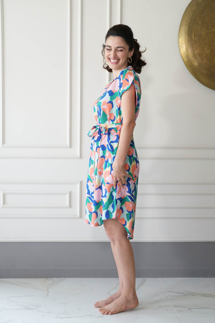 שמלת מידי אוברסייז חלום בצבעי פסטל Back In Stock