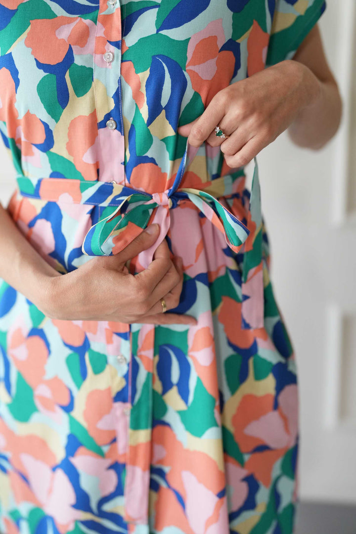 שמלת מידי אוברסייז חלום בצבעי פסטל Back In Stock