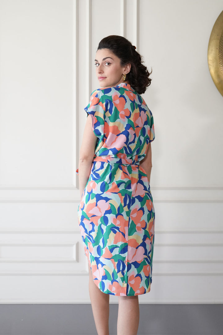 שמלת מידי אוברסייז חלום בצבעי פסטל Back In Stock