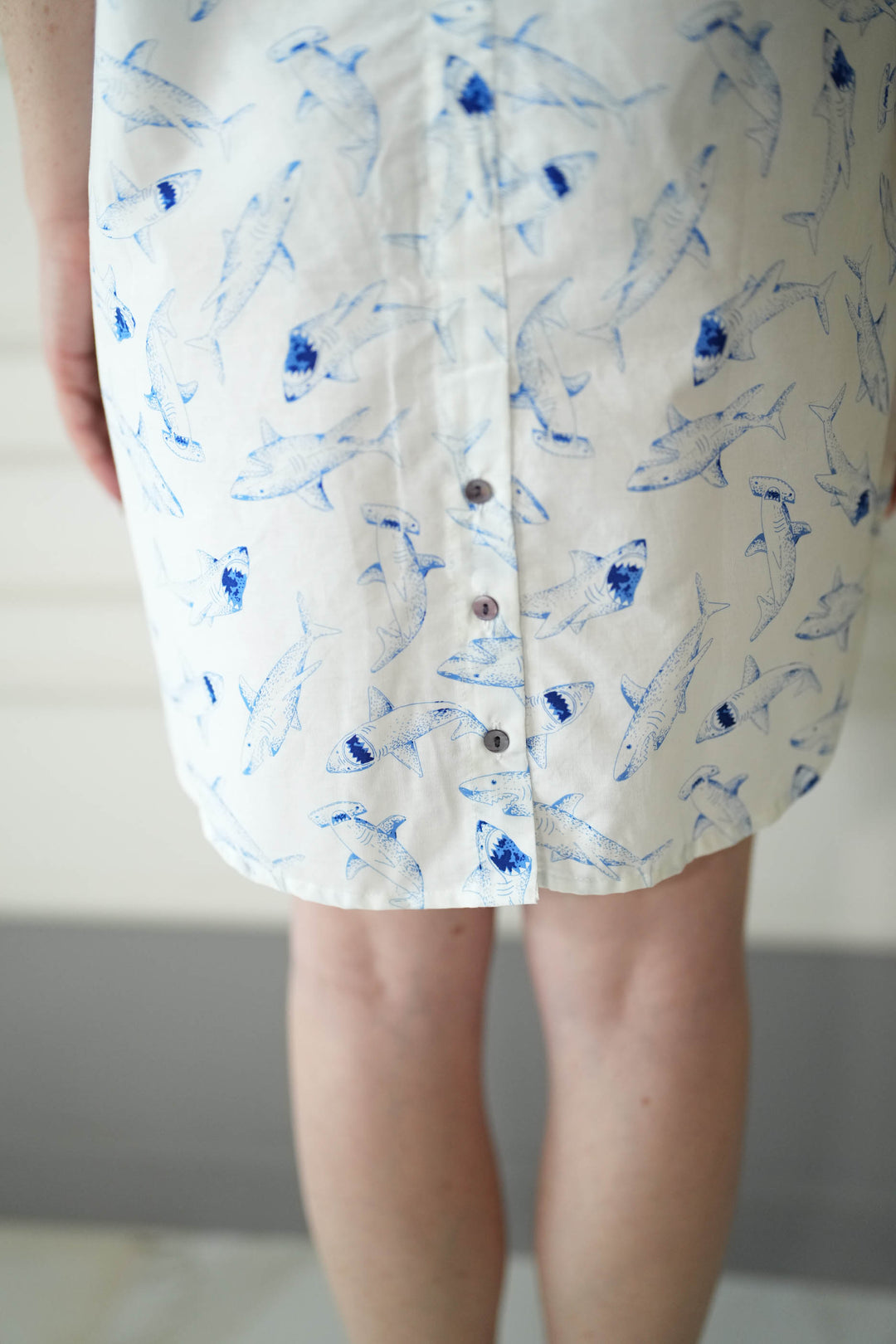 טוניקת מיני אוברסייז כחול עמוק