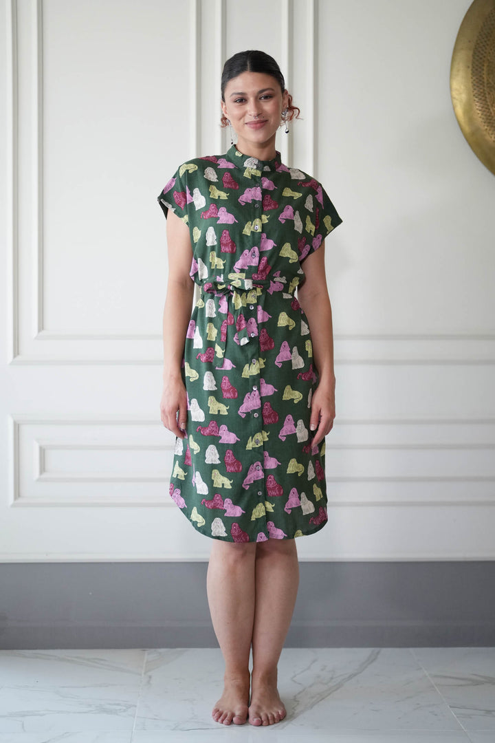 שמלת מידי אוברסייז קוקר ספניאל