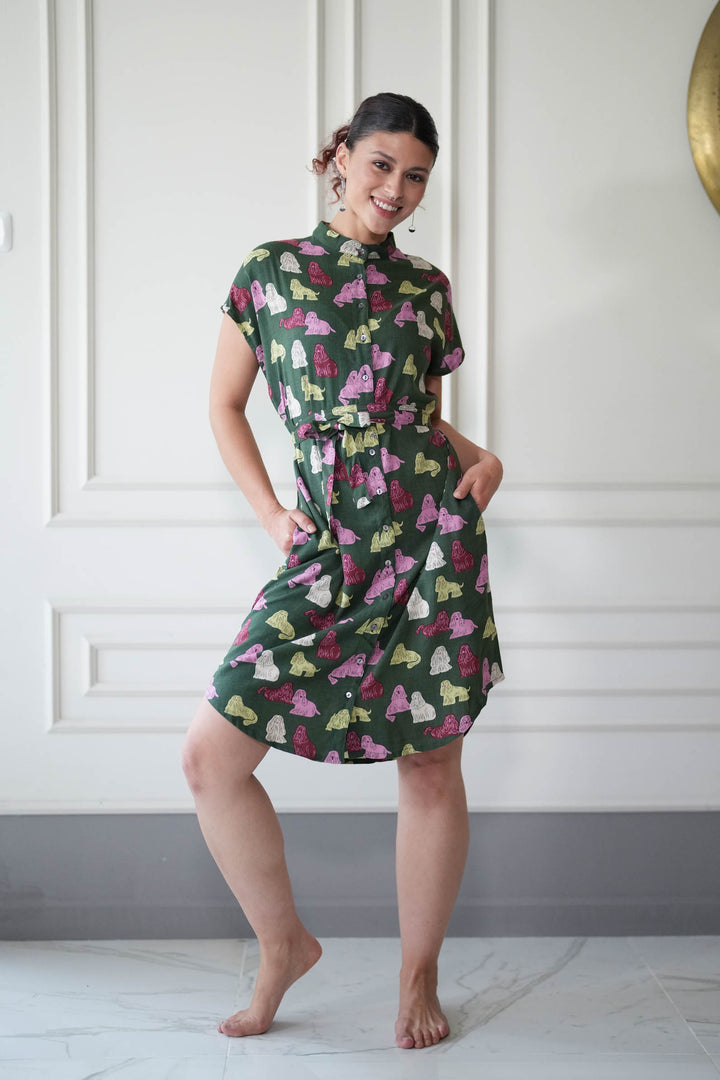 שמלת מידי אוברסייז קוקר ספניאל