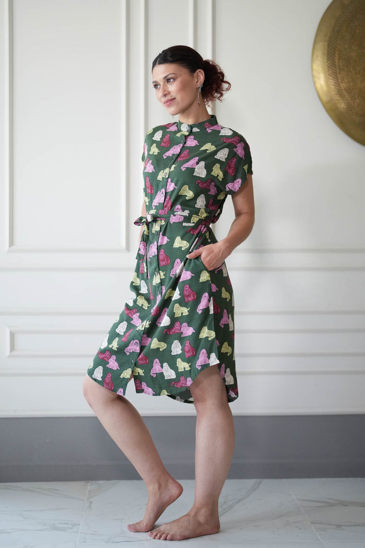 שמלת מידי אוברסייז קוקר ספניאל