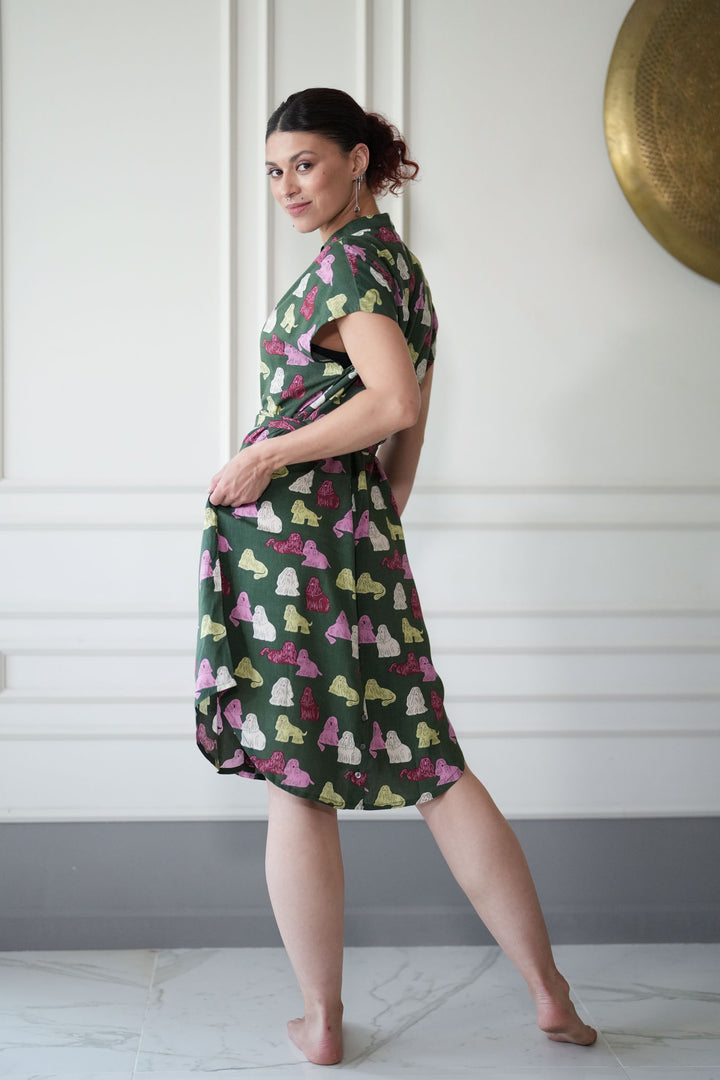 שמלת מידי אוברסייז קוקר ספניאל