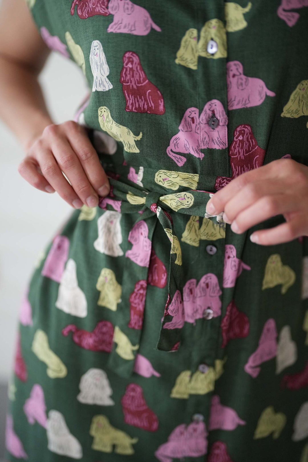 שמלת מידי אוברסייז קוקר ספניאל