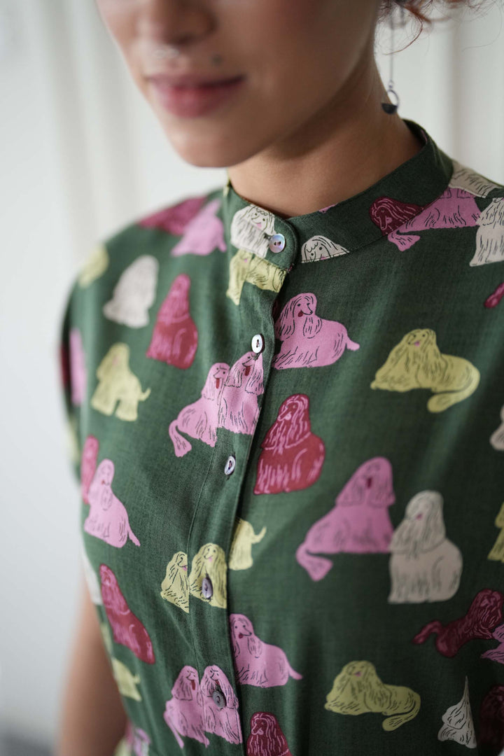 שמלת מידי אוברסייז קוקר ספניאל