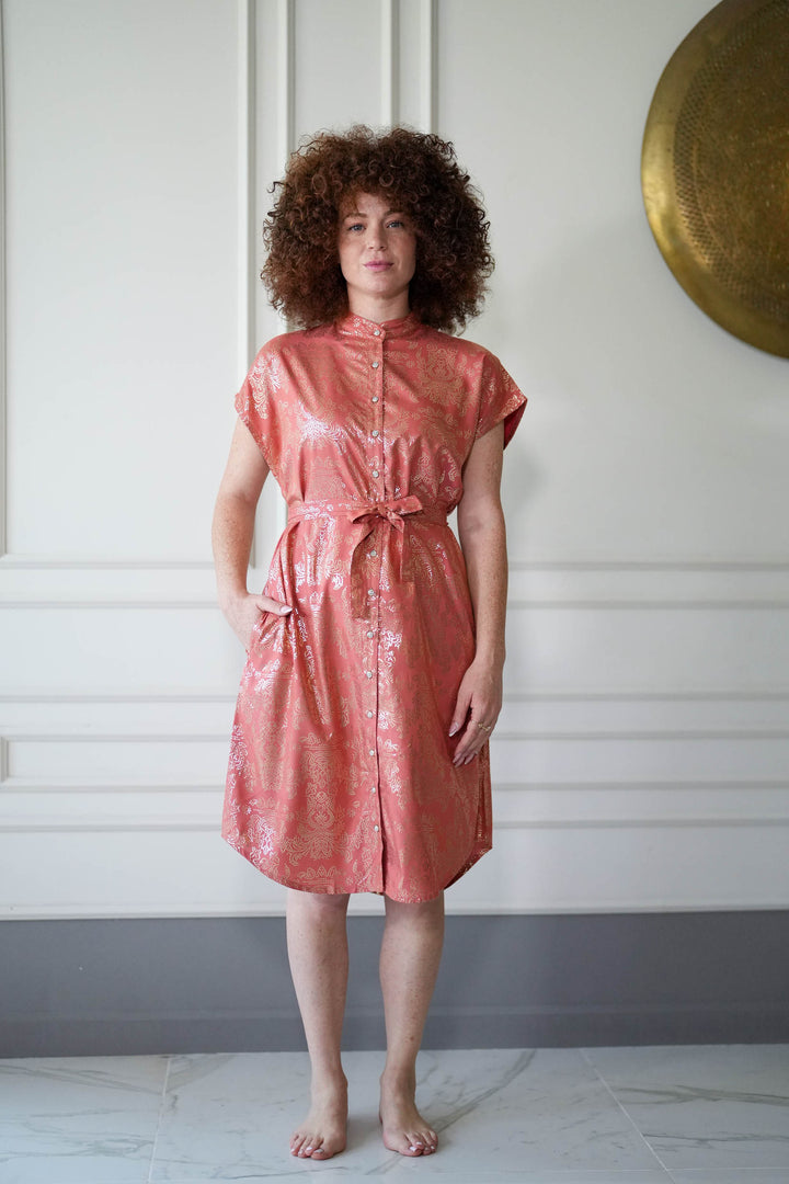 שמלת מידי אוברסייז פוראבר גולד