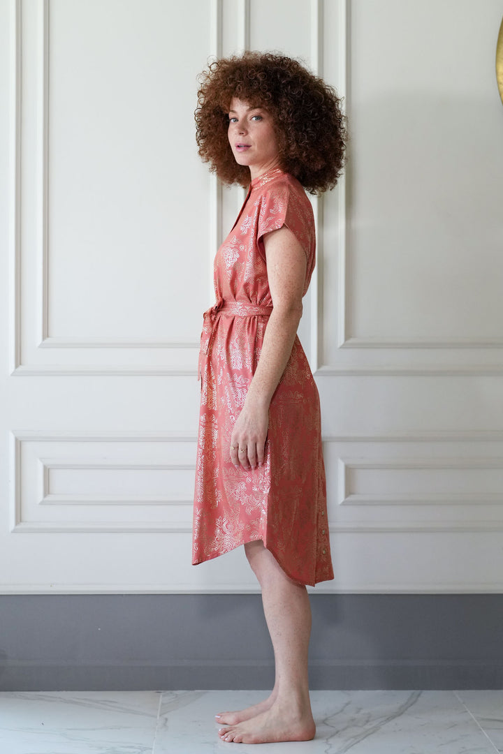 שמלת מידי אוברסייז פוראבר גולד