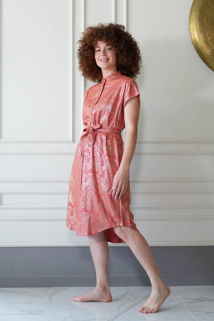 שמלת מידי אוברסייז פוראבר גולד